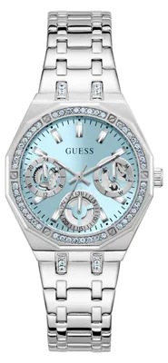 Produktbild von GUESS Armbanduhr Damen Guess Quinn Silber GW1009L1