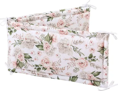 Produktbild von Bettumrandung Secret Garden 180x30 cm aus 100% Baumwolle für Baby- und Kinderbett