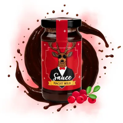Produktbild von Wildes Rentier Sauce "Macht wild", 200 ml Glas