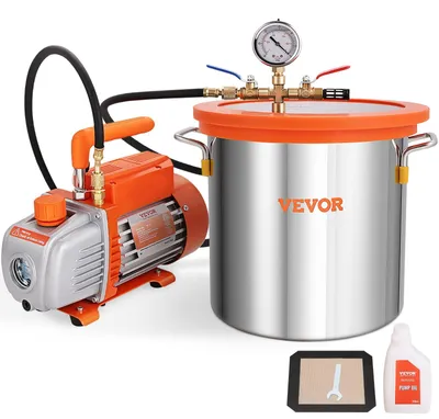 Productafbeelding van Vacuümkamer - Vakuumkamer - Ontgassingskamer - Vacuümpomp - Verpakkingsmachine - 3 Gallon Capaciteit