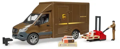 Produktbild von MB Sprinter UPS mit Fahrer und Zubehör (braun)
