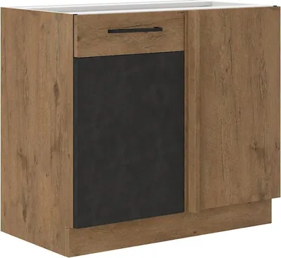 Immagine prodotto di Armadietto allungato ad angolo VANYA - larghezza 105 cm, matera / rovere lancelot