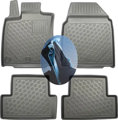 Produktbild von Z509359 TPE-Gummifußmatten kompatibel mit  Nissan Qashqai  1 J10 Vor-Facelift Steilheck Geländewagen SUV 5-türer 2006-2010