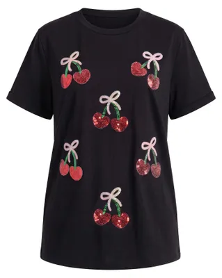 Immagine prodotto di Maglietta da donna TAREEN - colore nero, taglia XXXL