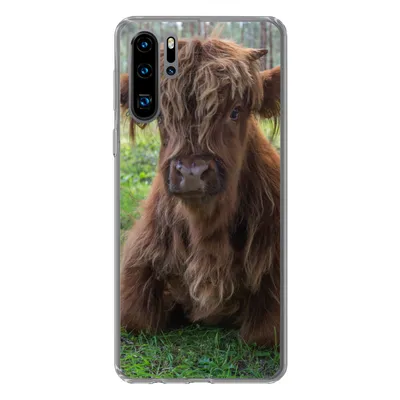Produktbild von MuchoWow® Handyhülle Schutzhülle Hülle für Huawei P30 Pro Schottischer Highlander - Kröte - Tiere Silikon Softcase Handy Hülle - Schutzdeckel