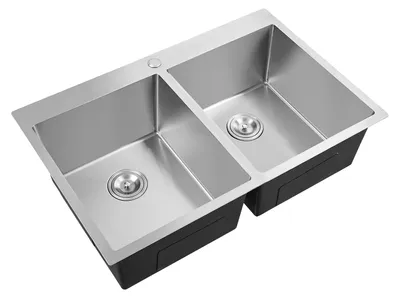 Produktbild von Küchenspüle, Doppelbecken, geräuschreduzierendes Design, 33Zoll
