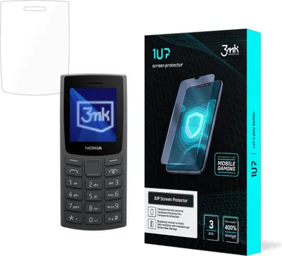 Produktbild von 3mk Display Schutzfolie 1UP für Nokia 105 (2023) transparent Gaming (3 Stück)