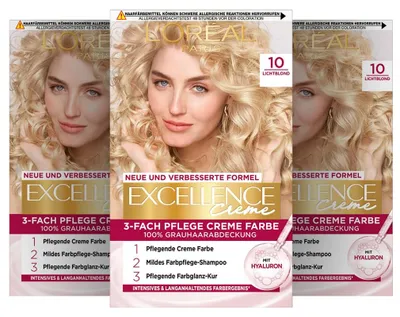 Produktbild von L'Oréal Paris Permanente Haarfarbe, 100% Grauhaarabdeckung, Haarfärbeset mit Col