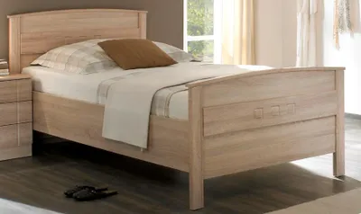 Produktbild von Senio Komfortbett Bett 100x200 Höhenverstellbar MDF White Wash