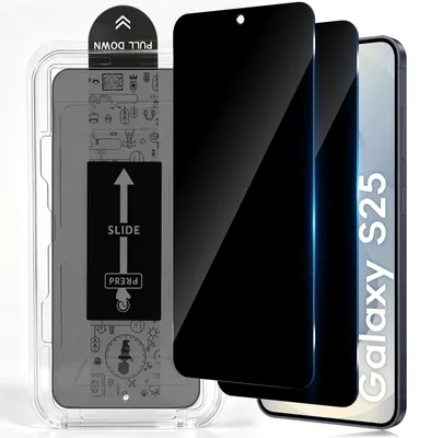 Produktbild von 2 Stück Antispy-Displayschutzfolie für Samsung Galaxy S25 5G