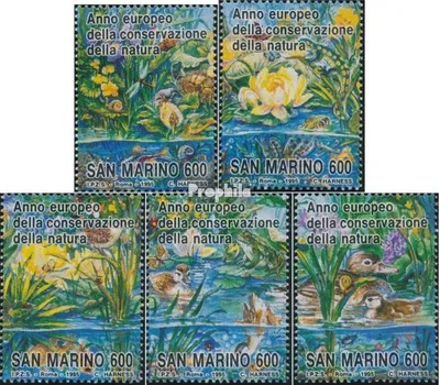 Produktbild von Briefmarken San Marino 1995 Mi 1598-1602 (kompl.Ausg.) postfrisch Naturschutzjahr
