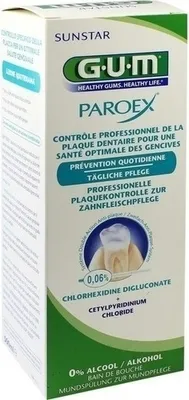 Produktbild von Paroex Sunstar GUM, Płukanka antyseptyczna 0,06% CHX 1702, 500 ml - Długi termin ważności!