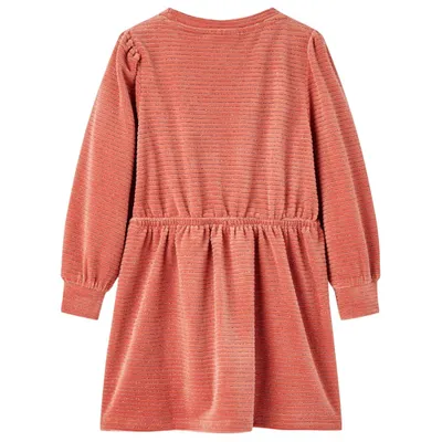 Immagine prodotto di vidaXL Abito da bambino con maniche lunghe rosa medio 104