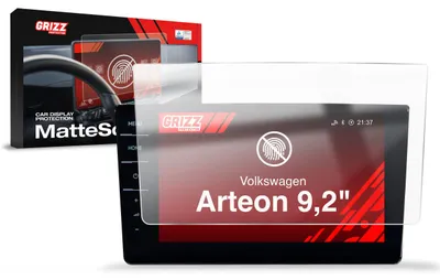 Produktbild von Matte Autodisplayfolie für Volkswagen Arteon Discover Pro (2019-2025), Grizz Protector
