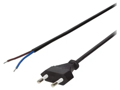 Immagine prodotto di Logilink Netzkabel Euro Stecker off.Kabelende 1.5m,schwarz