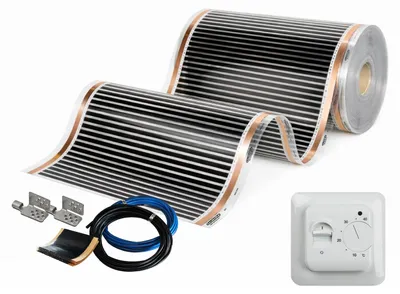 Zdjęcie produktu dla Elektryczna podłogowa grzewcza folia podczerwieni - szerokość 100 cm - moc 150 W/m²
