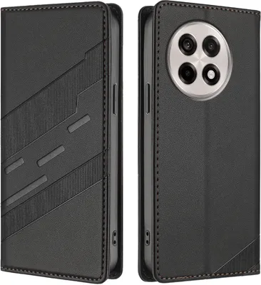 Obrázek produktu pro Pouzdro pro OnePlus 13R,Polyuretankožené peněženkové pouzdro s přihrádkou na karty a funkcí stojánku Schwarz