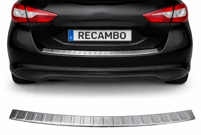 Image de Protection de seuil de chargement en acier inoxydable mat, compatible avec la Nissan Pulsar | C13 | Années de construction 2014-2018