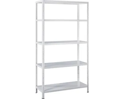 Obrázok produktu pre Kovový regál Schulte 4518-W 2000x1000x350 mm, 5 políc, nosnosť 425 kg, biely