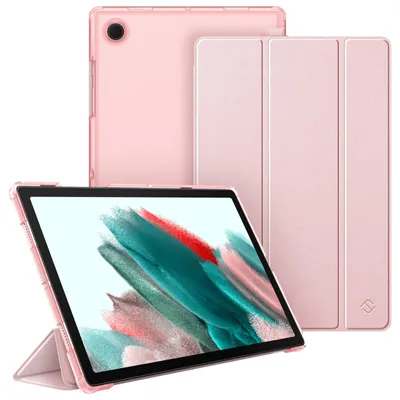 Produktbild von Fintie Hülle für Samsung Galaxy Tab A8 10.5 2021, Ultradünn Schutzhülle mit Transparenter Rückseite Cover Auto Schlaf/Wach für Tab A8 10.5 Zoll SM-X200/X205/X207, Roségold