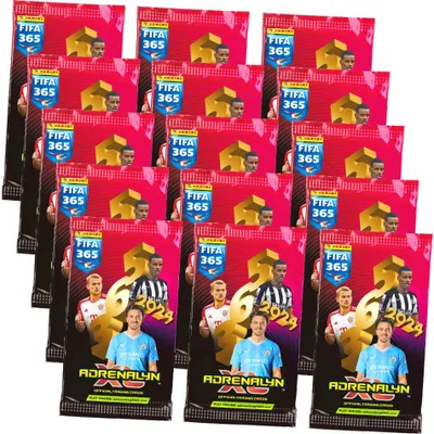 Produktbild von Panini Fifa 365 Karten 2024 - Trading Cards - 15 Booster Sammelkarten
