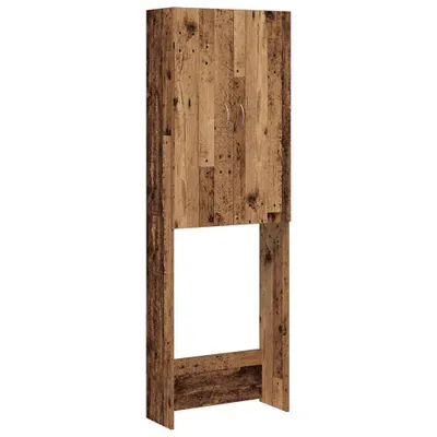Image de Meuble pour machine à laver vieux bois 64x25,5x190 cm