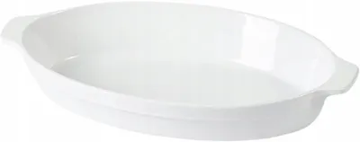 Produktbild von Maestro Ovale Auflaufform für Braten und Gratins Weiß 45,5 cm