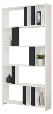 Produktbild von Tribogna - Regal, 90x20x180h cm Weiß, 4 Böden