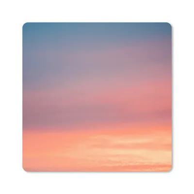 Produktbild von MuchoWow® Mauspad Mousepad Sonne - Himmel - Wolken - Rosa 20x20 cm - Mousepads - Maus Mat - Pad - Mausunterlage - Desk Mat - Bureauartikeln