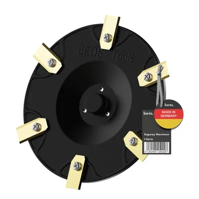 Produktbild von beos® Premium Mähroboter Tuning-Messerteller für 6x Klingen - Kompatibel mit Segway Navimow i-Serie - glasfaserverstärkte Messerscheibe Ø 165 mm