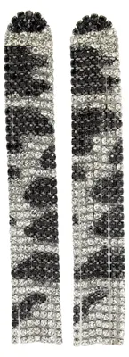 Image de AVANT-GARDE PARIS Boucles d'oreilles chandelier longues à franges Diva Collection