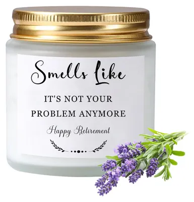 Duftkerze als Rentengeschenk, Lavendel, 100 g, 35 h
