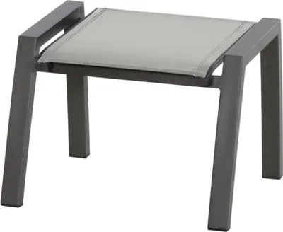 Produktbild von Siena Garden London Hocker – Aluminium & Ranotex in grau (N65761)