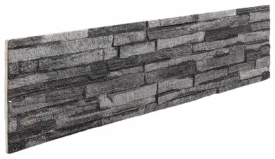 Zdjęcie produktu dla Panele ścienne 10 pcs Antracyt 100 x 25 cm Pianka EPS