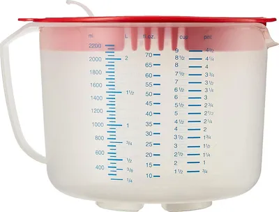 Image de Leifheit LFH3169 Pichet doseur et mélangeur 3 en 1 2,2 L Transparent