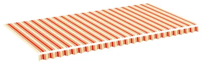 Image de vidaXL Toile de store jaune et orange 6x3 m