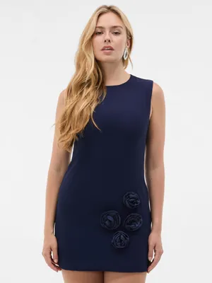 Produktbild von Orsay Dunkelblaues Damen-Midikleid mit Rundhalsausschnitt 40