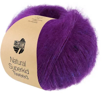 Produktbild von Lana Grossa - Natural Superkid Tweed 0642 dunkelviolett