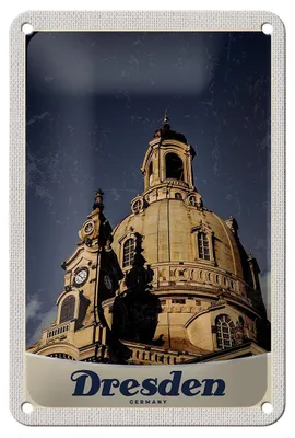 Produktbild von Blechschild Reise 12x18cm Dresden Kunst Mittelalter Architektur Schild