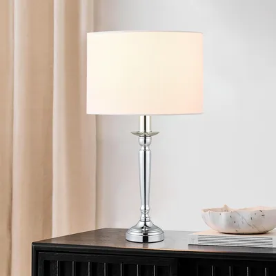 Produktbild von Home Sweet Home Baroc Silber Tischleuchte Sockel für E27 LED-Leuchtmittel
