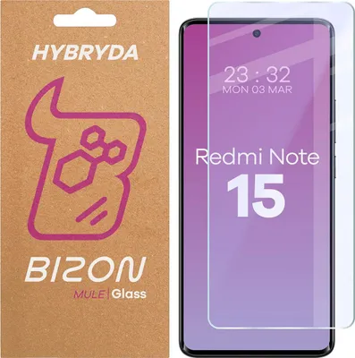 Produktbild von Flexibles Hybridglas für Xiaomi Redmi Note 15 4G / 5G, Bizon Glass Mule