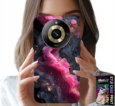 Image de Étui pour Realme 11 Pro - Motif marbré rose, designs tendance