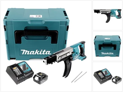 Produktbild von Makita DFR 750 RG1J Akku Magazinschrauber 18V 45-75mm + 1x Akku 6,0Ah + Ladegerät + Makpac