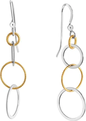 Produktbild von V Ohrhänger 925/- Sterling Silber 5,2cm gelb 301230010-2
