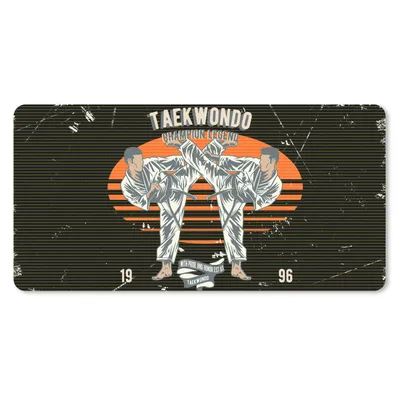 Produktbild von MuchoWow® Mauspad Mousepad Jahrgang - Sport - Taekwondo 60x30 cm - Mousepads - Maus Mat - Pad - Mausunterlage - Nachhaltig