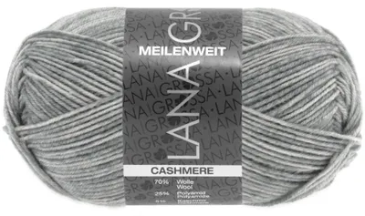 Produktbild von Lana Grossa - Meilenweit 4-fach 50g Cashmere 0002 hellgrau meliert