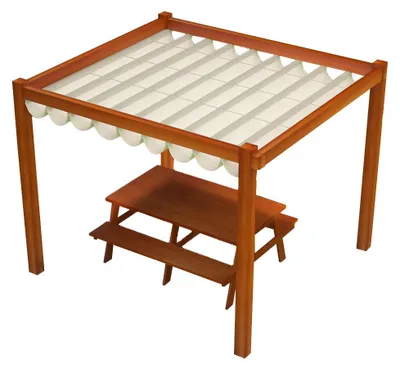 Zdjęcie produktu dla Roleta rzymska pozioma premium Decor 3x3 Beżowy