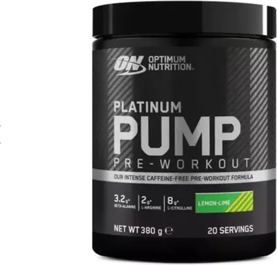 A product shot of a pre-workout supplement container.