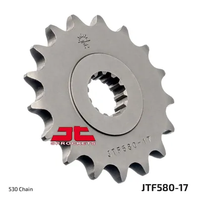 Produktbild von Ritzel 17 Zähne Teilung 530 Typ JTF580 für Yamaha FZ 750 / FZ6 / FZR 1000 / FZX 750 / GTS 100 / YZF 750 1000 / YZF-R6