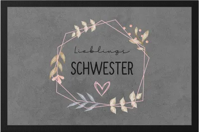 Produktbild von Lieblingsschwester Fußmatte Schwester Geschenkidee Geburtstag Bruder Geschwister Schwester